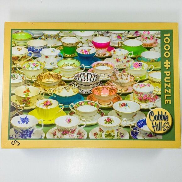 Cobble Hill Teacups 1000 Piece Puzzle - Picture 2 of 7
